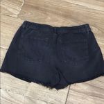 Aerie  Black Jean Shorts Distressed Cut-Off Style Photo 1