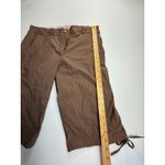 Nike Golf Womens Brown Capri Crop Pants Drawstring Hem Athletic Size‎ 16 Size 16P Photo 1
