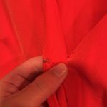 Cupcakes and Cashmere  Orange Long Sleeve Romper Size Small Photo 3