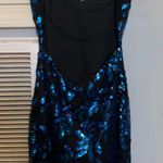 Sequin Hearts Blue Sequin Formal Dress Photo 1