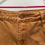 Pilcro Anthropologie Burnt Orange Cut Off Denim Shorts Size 32 Photo 3