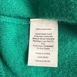 Talbots  Kelly green Cashmere V-Neck Sweater Small Photo 3
