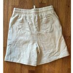 Madewell  Cotton-Hemp Pull-On Sweatshorts S NWT Ivory Cream Photo 7
