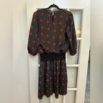 Vintage Miss Oops of Cali Red Bow Polka Dot Pinup Retro Rockabilly Dress Size M Black Size M Photo 2