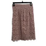Uniqlo Pink Lace Pencil Skirt Midi Size Small New Photo 1