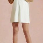 Sunday in Brooklyn  Pinafore Pleather Faux Leather Tank Dress Pleather Cream Photo 0