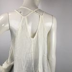 Sun & Shadow  Embroidered Strappy Flowy Gauze Tank Photo 8