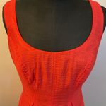 Nine West 5. Orange Sheath Sleeveless Knee Length Dress Size 10 Photo 3
