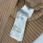 Abercrombie & Fitch Soft AF Long Sleeve Faux Wrap Ribbed Sweater Light Brown Med Photo 7