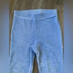 Aerie  Ribbed Sweat Pants Flare Yoga Pants Lounge Pants Comfy Light Blue Size M Photo 2
