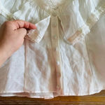 Anthropologie  Divine Heritage Ruched Ruffle Blouse Size Small NWT $295 Photo 3