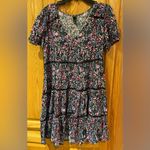 Wild Fable  Floral Print‎ Short Sleeve Tiered Babydoll Flowy Mini Dress Siize XS Photo 4