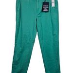 Gap  Pants Women 2 NWT Blue Green High Rise Straight Khaki Chino Trouser Preppy Photo 0