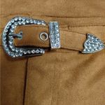 Forever 21 Womens Fringe Skirt Size Small Brown Faux Suede Coastal Cowgirl Western Mini Y2K Photo 5