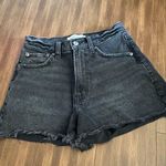 Abercrombie & Fitch  Curve Love High Rise 90s Cutoff Short black denim size 25 Photo 3