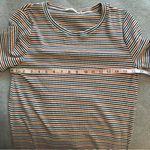 Ellison  striped ribbed multi color dress size L Photo 4