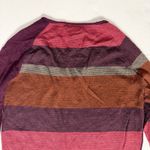 Smartwool  Merino Wool V-Neck Sweater Women's Medium Colorblock Striped Photo 5