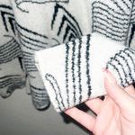 SheIn Women’s Abstract Design Wide V Neck Sweater Photo 2