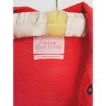 Urban Outfitters Textured Quarter Henley Sweater Small Red Cropped Cozy Holiday Photo 3
