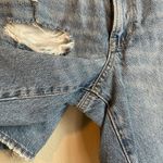 American Eagle Denim Boyfriend Shorts Ripped Size 8 Relaxed Baggy Photo 1