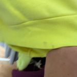 Pam & Gela  Neon Hoodie Long Sleeve Yellow Sweatshirt Size Medium Photo 2