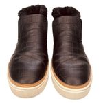 Toms | Paxton Black Croc Embossed Leather Slip-On Ankle Boot 9W | VGUC Photo 5