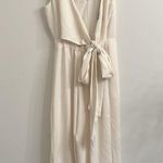J.Crew  365 Wrap-tie Jumpsuit in Stretch Poplin White Sz 4 Photo 4