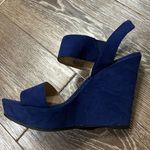 American Rag Blue Platform Wedges Photo 1