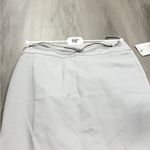 Liz Claiborne Career Double Cotton Belted Pencil Skirt in Silver Screen Size 8 Photo 3