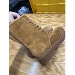 Vince Kady Combat Boots Women's 9 M Brown Suede Side Zip Lace Up Waterproof S67 Photo 9