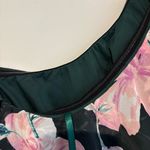 Eliza J Eliza J Floral One Shoulder Ruffle Chiffon Dress green pink size 2 Photo 7