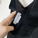 Lovers + Friends black velour vneck wide leg jumpsuit size US small Photo 5