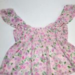 Elodie NWT  Ruched Bust Ruffle Sleeve Top in Pink Multi Photo 9