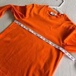 COS  Bell Sleeve Organic Cotton Jersey Long Sleeve Top in Orange Size XS Photo 7