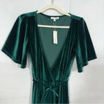 Baltic Born  Meghan Velvet Wrap Maxi Dress Emerald Green Holiday Party Christmas Photo 4