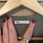 ZARA Ribbed Cardigan Sweater Vest Large Photo 2