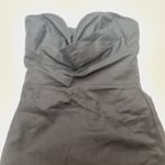 MORE TO COME Sophia Strapless Midi Dress in Black XS Photo 3