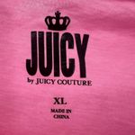 Juicy Couture pink baby tee XL juice box fitted cap sleeve retro cropped Photo 3