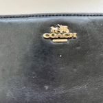 Coach  Black leather skinny wallet Photo 6