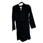 ZARA NWT   RHINESTONE DRESS WITH DRAPED NECKLINE BLACK MEDIUM Photo 10