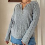 Jones New York  long sleeve grey thermal top Photo 0