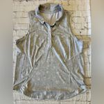 Lululemon Quick Dry Sleeveless Polo Shirt Terrazzo Marble Silver Ice Size Large Photo 2