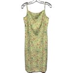 Old Navy Vintage Ditsy Floral Slip Dress Lime Green Spaghetti Straps 90’s Y2K Photo 3