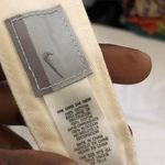 Nike Vintage creamish white blue visor Hat Cap Photo 6