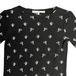 & Other Stories & Other Stories Black Longline Top Mini Dress Long Sleeve Cactus Print Size 4 Photo 1