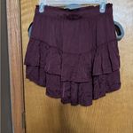 Aerie NWT size medium  Women's Burgundy Ruffle Skirt Photo 3