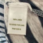 Garnet Hill  Navy Diagonal Stripe Tank Top Medium Photo 4