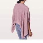 Lululemon Forward Flow Poncho Mauve Blush Pink Wrap One Size Knit Scarf Photo 3
