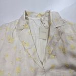 Tularosa  Whitaker Button Front Dress in Faded Yellow Floral XXS Photo 4