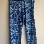 Nike Pro Blue and White Graphic Leggings size large Photo 0